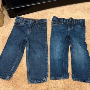 Bundle of toddler boy jeans. Baby Gap and Carters
